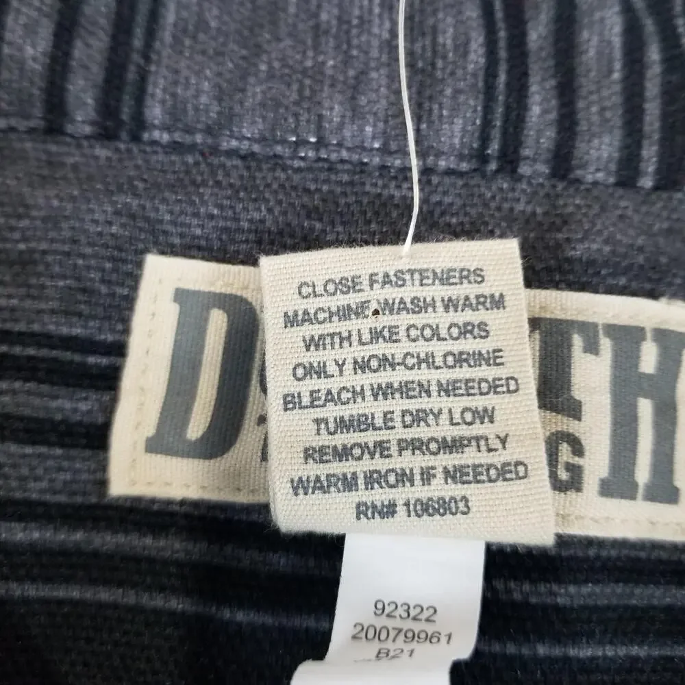 Duluth Trading Co Jacket Mens 2XL Gray Fire Hose Flannel Lined Limber Shacket